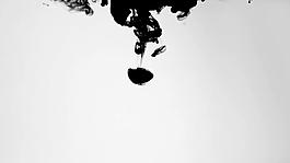 黑白墨滴中心墜下變換視頻轉(zhuǎn)場(chǎng)過(guò)渡