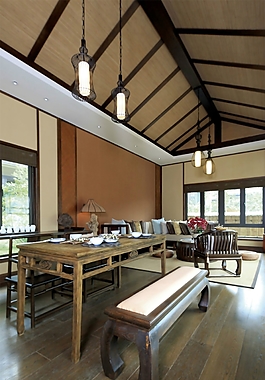 日式風(fēng)室內(nèi)設(shè)計(jì)客廳效果圖JPG源文件