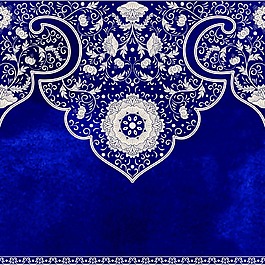 矢量中國風青花瓷花紋背景