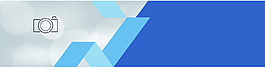 旅游攝影網(wǎng)站藍(lán)色幾何背景banner