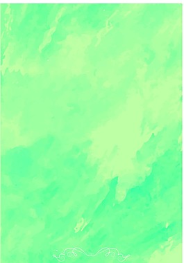 水彩夏天綠色背景矢量素材