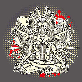 創(chuàng)意時(shí)尚人物矢量素材