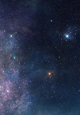 唯美藍(lán)色星際H5背景素材