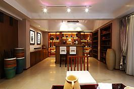 室內(nèi)中式餐廳效果圖