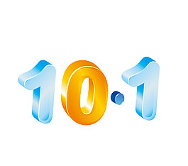 彩色10.1字體元素