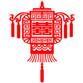 精美紅色花燈節(jié)日元素