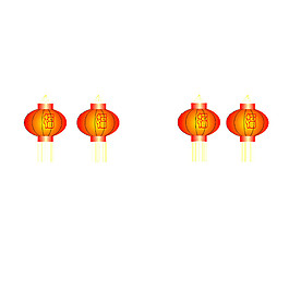 簡約中式燈籠元素