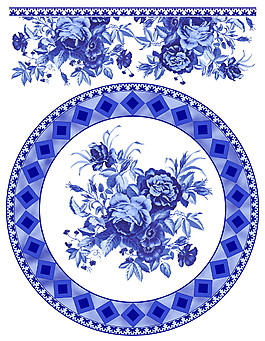 青花瓷背景素材圖片