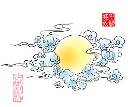 时尚创意中秋节月圆