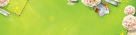 清新花朵淘寶全屏banner背景
