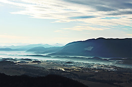 藍(lán)色大海云朵淘寶全屏banner背景