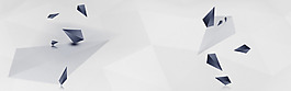 黑色幾何三角淘寶全屏banner背景