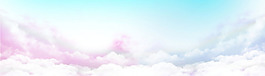 唯美云朵淘宝全屏banner背景