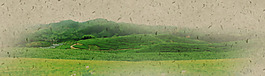 清新綠色涂鴉淘寶全屏banner背景