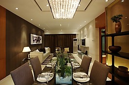 簡(jiǎn)約風(fēng)室內(nèi)設(shè)計(jì)餐廳餐桌效果圖源文件