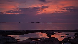 夕阳风光视频素材设计