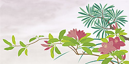 漂亮鲜花无缝背景图