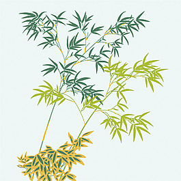 竹子花紋背景素材圖片