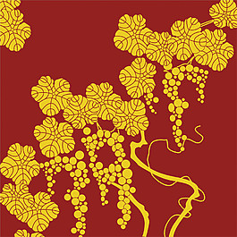 金色花紋無(wú)縫背景圖