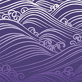 紫色花紋無縫背景圖