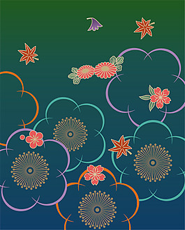 精美花紋背景圖