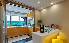 簡約風室內(nèi)設計廚房效果圖護眼色