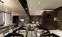 簡約風(fēng)室內(nèi)設(shè)計(jì)餐桌效果圖