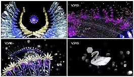 七彩變幻光背景視頻素材