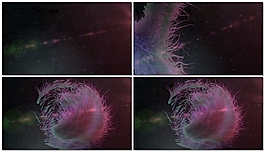 夢(mèng)幻星空背景視頻素材