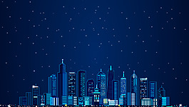 城市建筑風(fēng)景背景圖片
