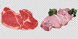 新鮮的瘦肉片免摳png透明圖層素材