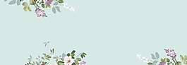 清新粉色花朵淘寶全屏banner背景