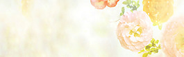 手繪粉色花朵淘寶全屏banner背景