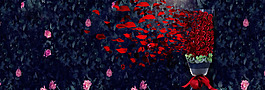 浪漫情人節(jié)淘寶全屏banner背景