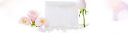 清新花朵畫板淘寶全屏banner背景
