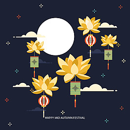 中秋花燈素材