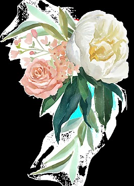 婚禮裝飾透明鮮花素材