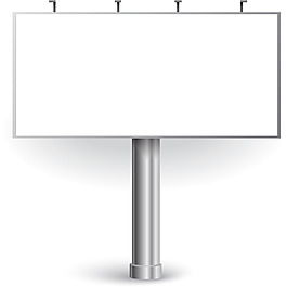 白色戶外廣告背景