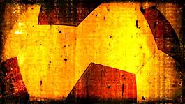 老式電影畫(huà)面噪點(diǎn)中的旋轉(zhuǎn)足球循環(huán)素材