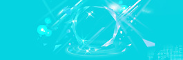清新藍色線條淘寶全屏banner背景