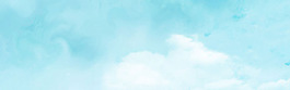 簡約藍天白云淘寶全屏banner背景