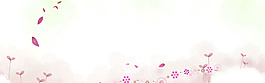 簡(jiǎn)約紅色花瓣淘寶全屏banner背景