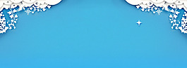 簡約白色星光點淘寶全屏banner背景