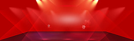 紅色亮光線條淘寶全屏banner背景