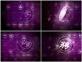 紫色科技动态视频素材