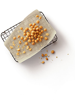 黃色炒豆美食png元素素材