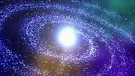 动感彩色梦幻银河系星云