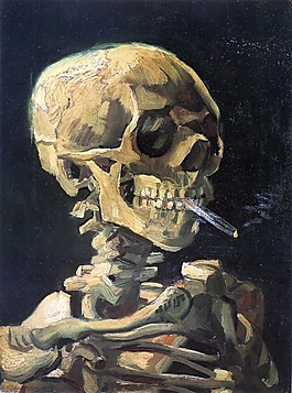超現(xiàn)實(shí)恐怖骷髏油畫