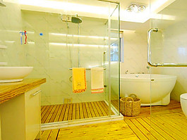 2017家居衛(wèi)生間玻璃隔斷目地板設(shè)計(jì)家裝效果圖