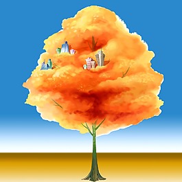 兒童手繪樹屋
